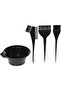 4 Pieces Hair Dye Brush Kit, Black