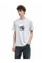Crew Neck Short Sleeve Cotton Printed T-Shirt - 2