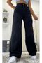 Black Palazzo High Waist Wide Leg Women's Pants Loose Leg - 2