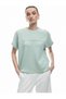 Viscose Fabric Stitching Detailed Short Sleeve Crew Neck T-Shirt - 2