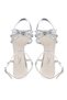 Women's Vegan Lame Heeled Shoes - 5