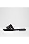 Black Flat Sandals For Women - 3