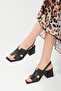 Verena Black Color Heeled Women's Sandals - 5