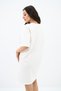Women's Printed Oversize T-shirt Dress 5218-24 - 3