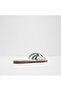 Green Flat Sandals For Women - 2