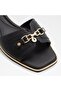 Black Flat Sandals For Women - 5