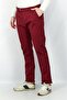 Men Narrow Fit Solid Chino Pants, Burgundy - 3