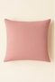 Luna Series Velvet Textured Throw Pillow Cover - Powder - 2