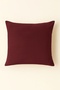 Luna Series Velvet Textured Throw Pillow Cover - Claret Red - 2