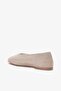 Gaia Beige Genuine Leather Women's Ballerinas - 3