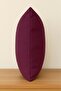 Luna Series Velvet Textured Throw Pillow Cover - Plum - 4