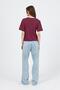 Claret Red Crew Neck 100% Cotton Relaxed Fit T-Shirt 2142m - 4