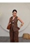 Gold Buttoned Linen Trousers Set - 7