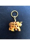 Lucky Elephant Wooden Hand Carved Keychain - 2