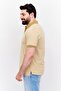 Men Regular Fit Plain Short Sleeve Polo Shirt, Khaki - 4