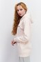 Women Sportswear Fit Hooded Long Sleeve Outdoor Hoodies, Light Pink - 3