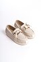Lydia Laceless Orthopedic Comfortable Heart Patterned Women's Ballerinas - Cream Heart Patterned