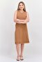 Women Knitted Mini Dress, Tan