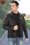 Men's Genuine Leather Jacket Black Lambskin Classic Style Button down Jacket Stylish Pocket Detailed Handmade Casual - 2