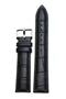 22mm Black Color Leather Watch Band 22mm