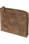 Mark Leather Coin Purse Unisex Mini Wallet Small Size Vintage