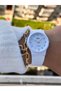 White Silicone Cord, 10 Bar Water Resistant (Suitable for Pool, Sea Use) Women's Wristwatch - 4