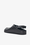 Wasta Black Genuine Leather Women's Sandals - 3