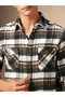 Plaid Flannel Long Sleeves Shirt - 5
