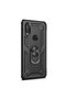 Y7 2019 Case with Ring Magnetic Vega Cover Black + Ghost Screen Protector