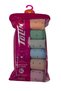 Women's 6-Piece Cotton Lycra Towel Mesh Detailed High Waist Panties Set 2186 - 4
