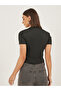 Slogan Print Round Neck Crop T-Shirt - 5