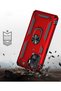 Opo Reno 5 Lite Case with Ring Magnetic Vega Cover Silver + Glass Screen Protector - 4