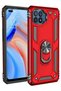Opo Reno 4 Lite Case with Ring Magnetic Vega Cover Red + Glass Screen Protector