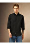 Textured Button Down Collar Shirt - 6