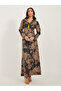 Floral Jacquard Flat Collared Jalabiya with Tassel Detail - 2