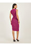 Striped Ruched Sleeveless Sheath Midi Dress - 5