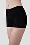 Pack of 3 Women's Black Boxer Shorts Cotton Lycra - 3