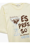 Cotton Short Sleeve Crew Neck Printed T-Shirt - 5
