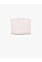 Cotton Strapless Sleeveless Slim Fit Crop Blouse - 4