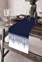 40X140Cm Woven Stain Resistant Printed Thai Feather Fabric Table Cloth Decorative Runner Washable