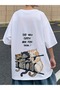 Men's 100% Cotton Cat Graphic Printed T-Shirt for Summer, Short Sleeve Round Neck T-Shirt, - 2