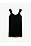 Viscose Linen Blended Square Neck Ruffle Strap Mini Dress - 3