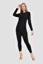 Women's Thermal Underwear Set Black Bottom Top Warm-Keeping - 3