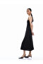 A-Line Crepe Scuba Fabric Midi Length Skirt - 2