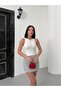Women's Halter Neck Crop Body Blouse White Singlet Short Crop - 3