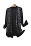 Plus Size Evening Dress with Interlaced Thread - 2