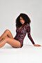 Printed and Buttoned Nightwear Jumpsuit / Homewear Pajamas Comfortable Use Long Sleeve Jumpsuit - 7