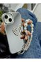 iPhone 13 - 14 - 15 Compatible Heart Model Silicone Case with Mirror Charm - 2