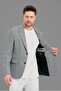 Pomfetti Men's Black Houndstooth Slim Fit Blazer Jacket (Large Size - Oversize) - 4