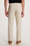 Men's Slim Fit Slim Cut Stretchable Side Pocket Ankle Length Canvas Cut Dark Beige Trousers - 3